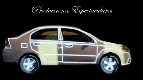 Videomapping sobre auto